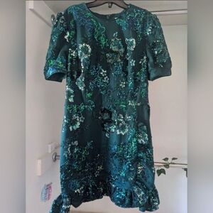 Dress the PopulAtion - Designer -  Green Sequin Dress
